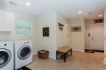 Mudroom with High-efficiency Washer and Dryer